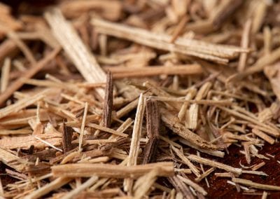 Wood chips for pneumatic conveying